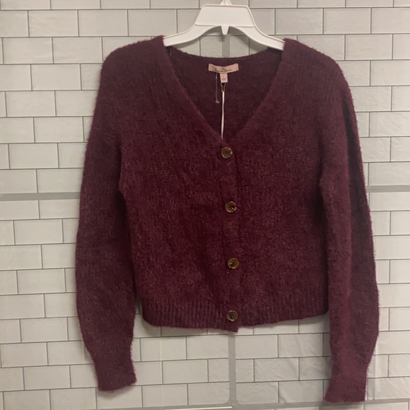 LOVE TREE L button down cardigan S - Picture 4 of 11